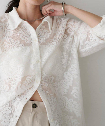 【LARUTA】蕾絲襯衫