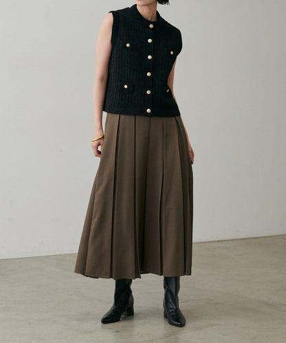 【LARUTA】毛圈圓領針織背心