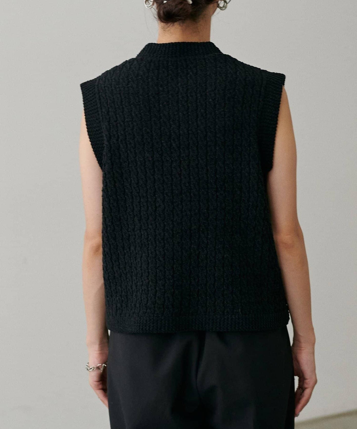 【LARUTA】毛圈圓領針織背心