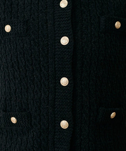 【LARUTA】毛圈圓領針織背心