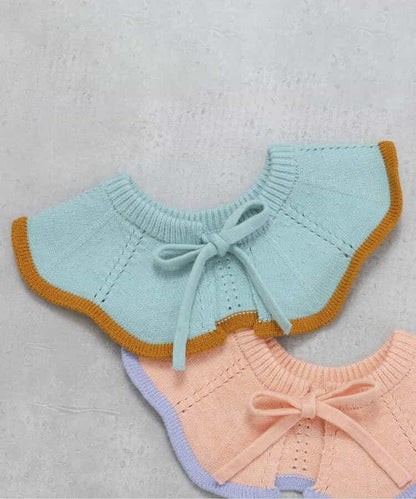 針織嬰兒假領