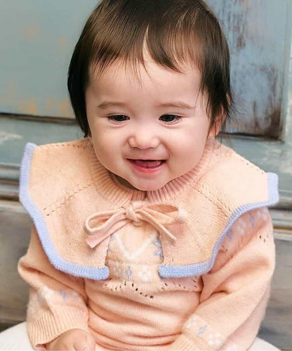 針織嬰兒假領