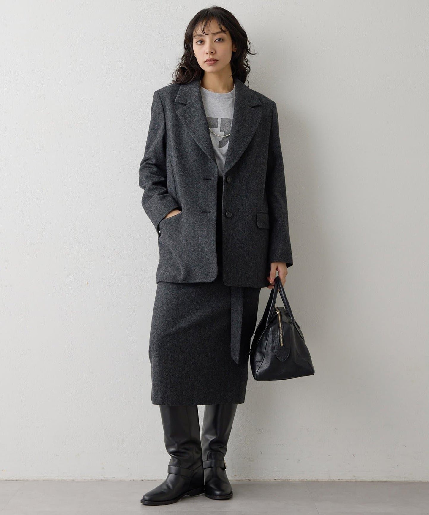 羊毛單排扣夾克