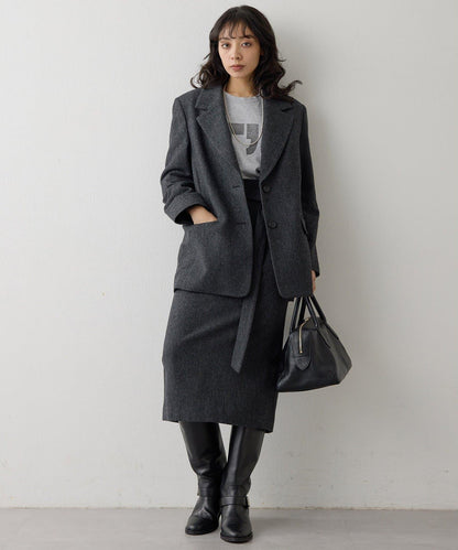 羊毛單排扣夾克