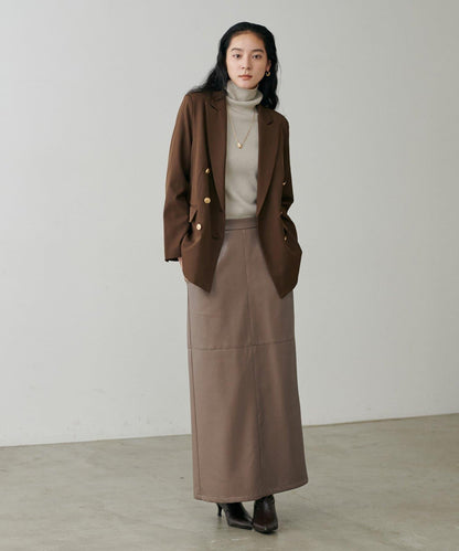 【yurie企畫】仿皮窄身半身裙