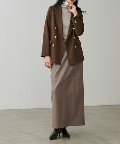 【yurie企畫】仿皮窄身半身裙