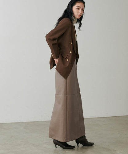 【yurie企畫】仿皮窄身半身裙