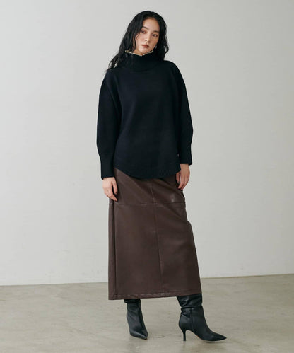 【yurie企畫】仿皮窄身半身裙