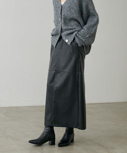 【yurie企畫】仿皮窄身半身裙