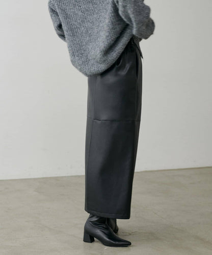 【yurie企畫】仿皮窄身半身裙