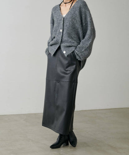 【yurie企畫】仿皮窄身半身裙