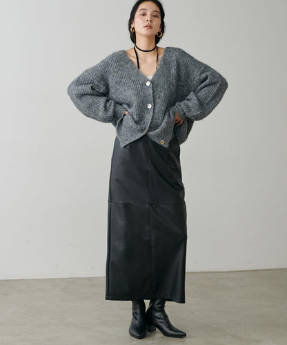 【yurie企畫】仿皮窄身半身裙