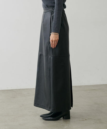 【yurie企畫】仿皮窄身半身裙