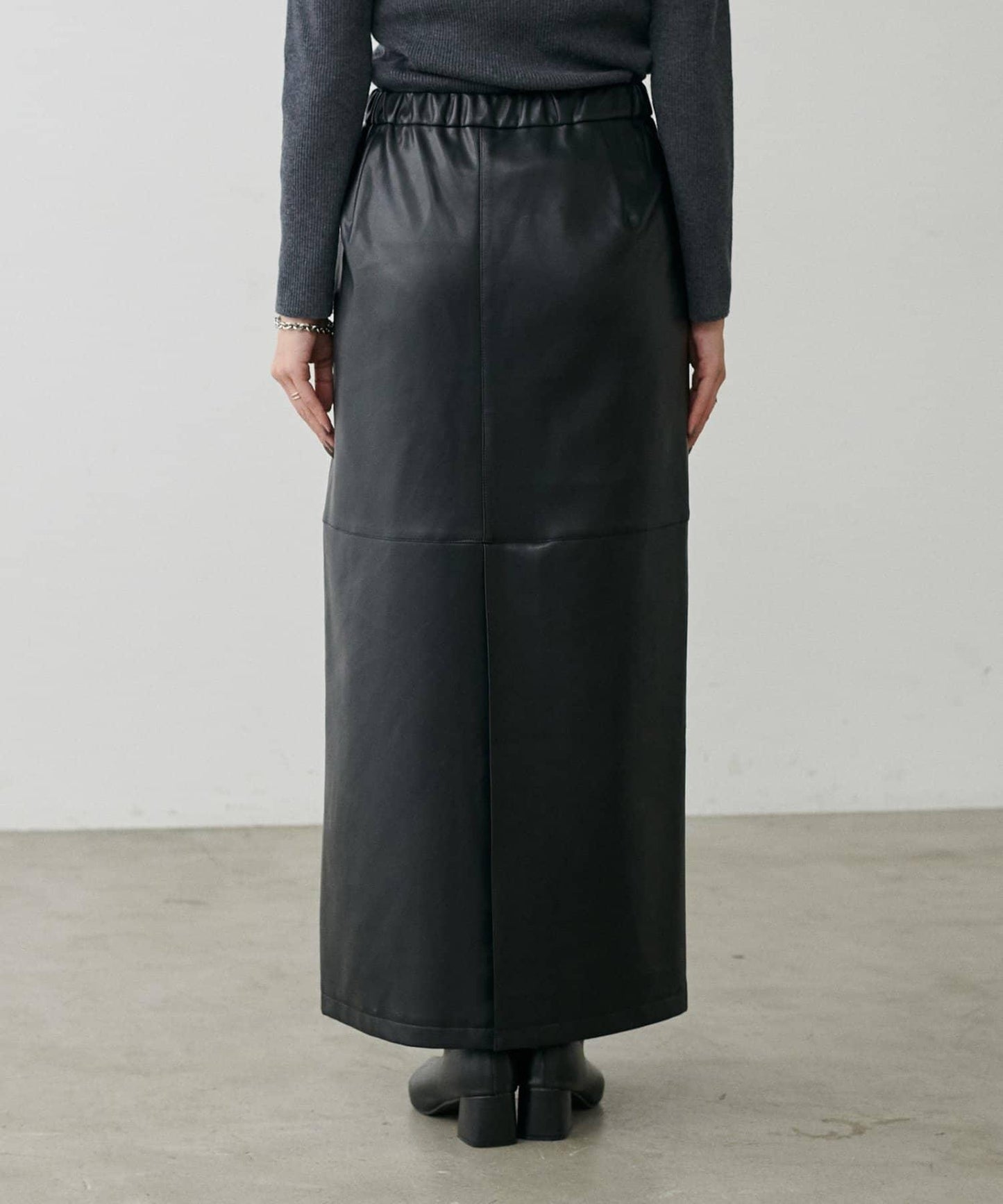 【yurie企畫】仿皮窄身半身裙