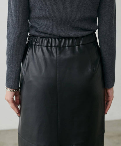 【yurie企畫】仿皮窄身半身裙