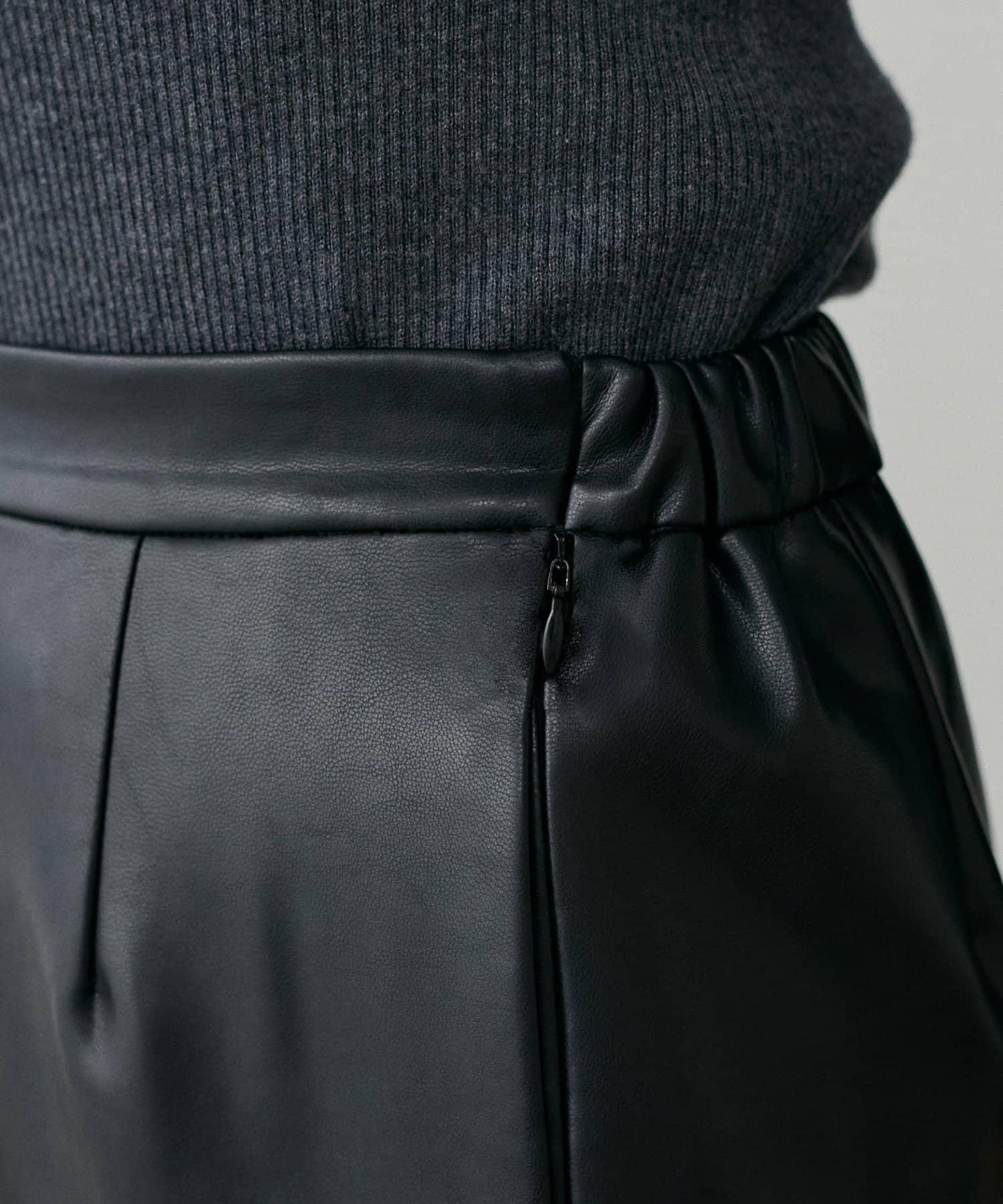 【yurie企畫】仿皮窄身半身裙