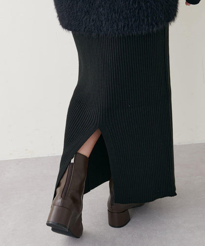 【S碼終於開售！】可選羅紋針織連衣裙×羽毛馬甲套裝