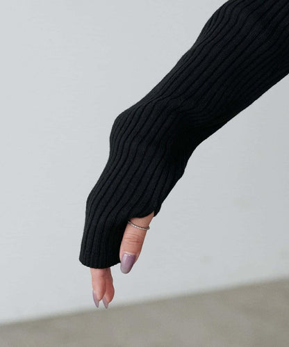 【S碼終於開售！】可選羅紋針織連衣裙×羽毛馬甲套裝