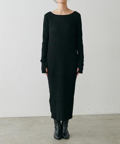 【S碼終於開售！】可選羅紋針織連衣裙×羽毛馬甲套裝