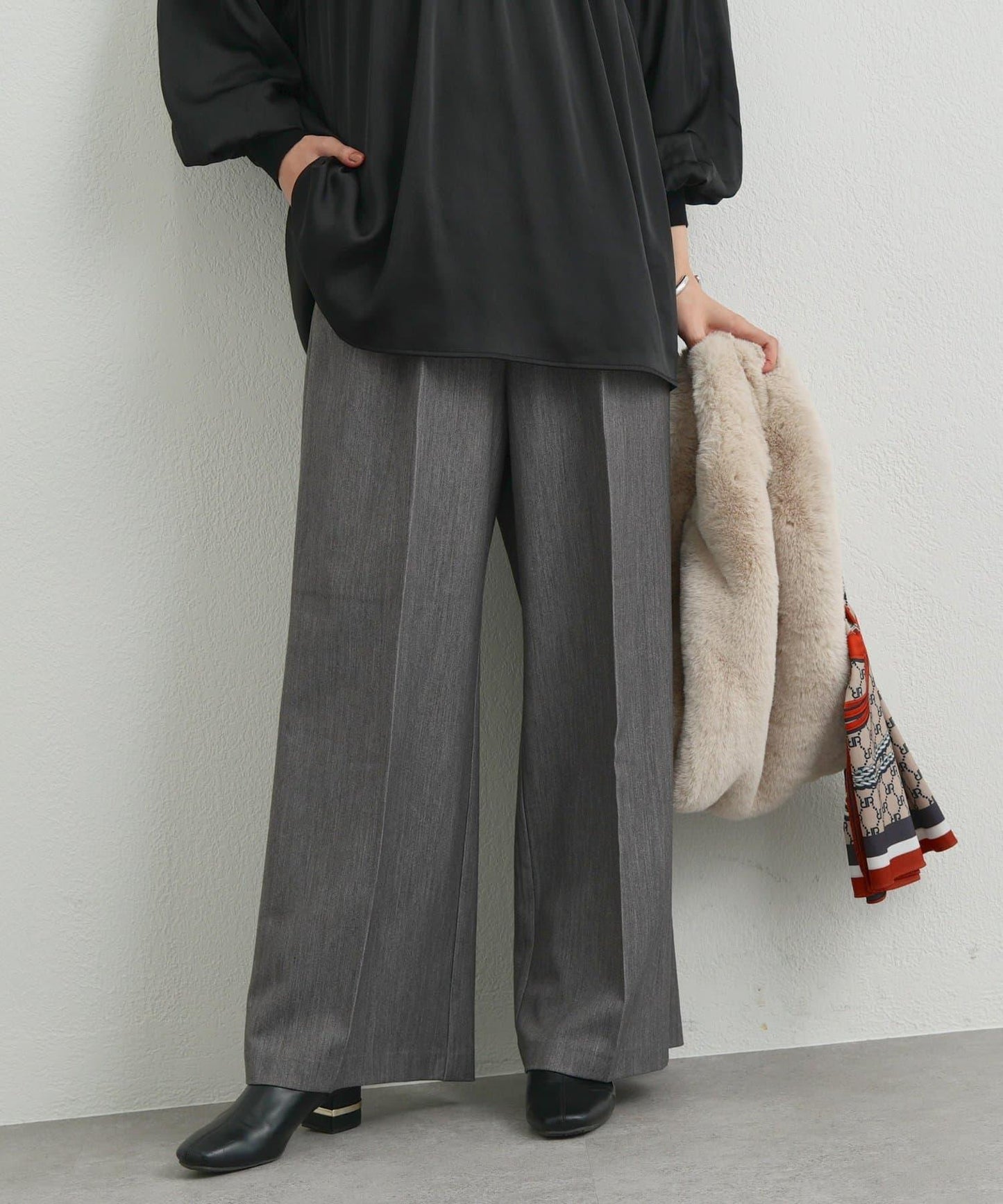 《美シルエット》T/R彈力長褲