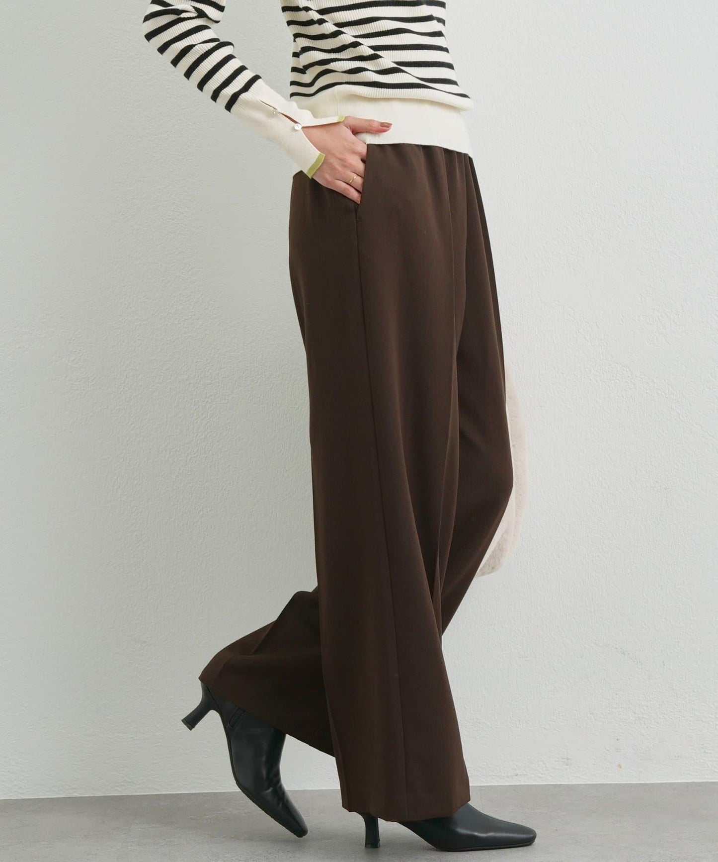 《美シルエット》T/R彈力長褲