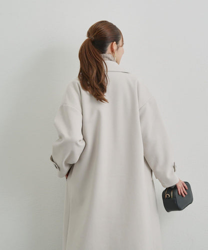 優雅成熟風格雙排扣長款大衣