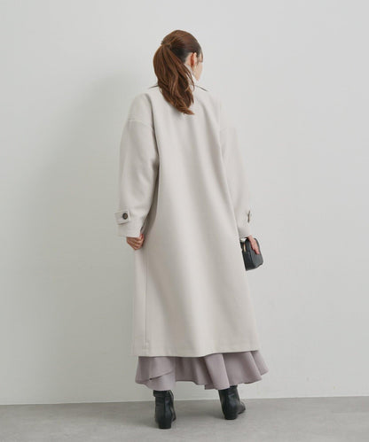 優雅成熟風格雙排扣長款大衣