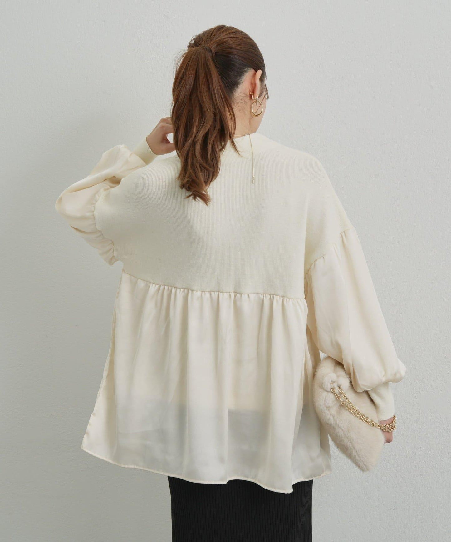 日常百搭中高領針織套頭衫