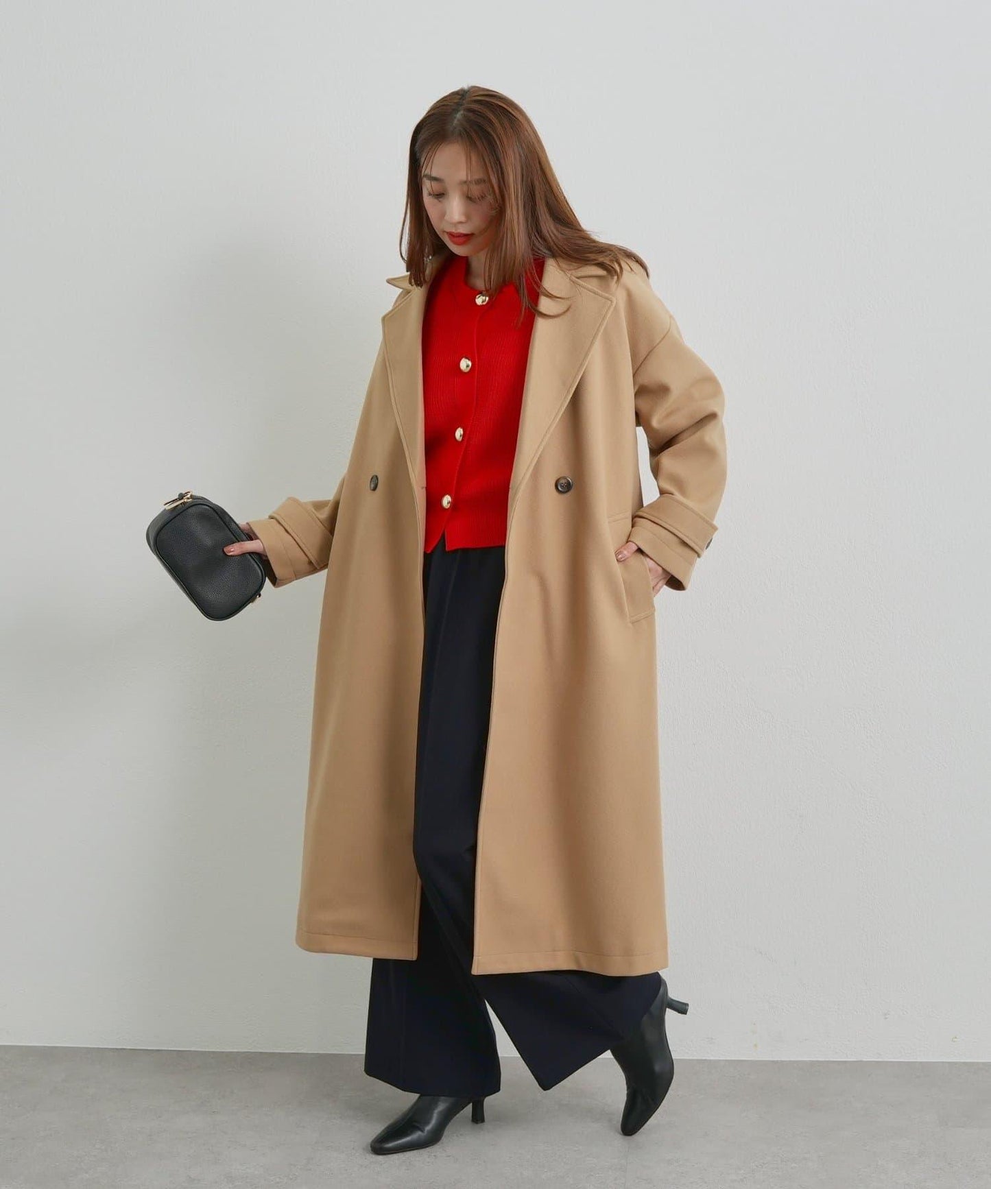 《美シルエット》T/R彈力長褲