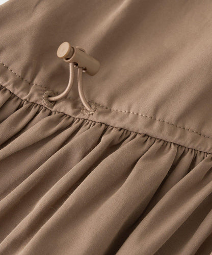 前後兩穿抽繩吊帶連衣裙