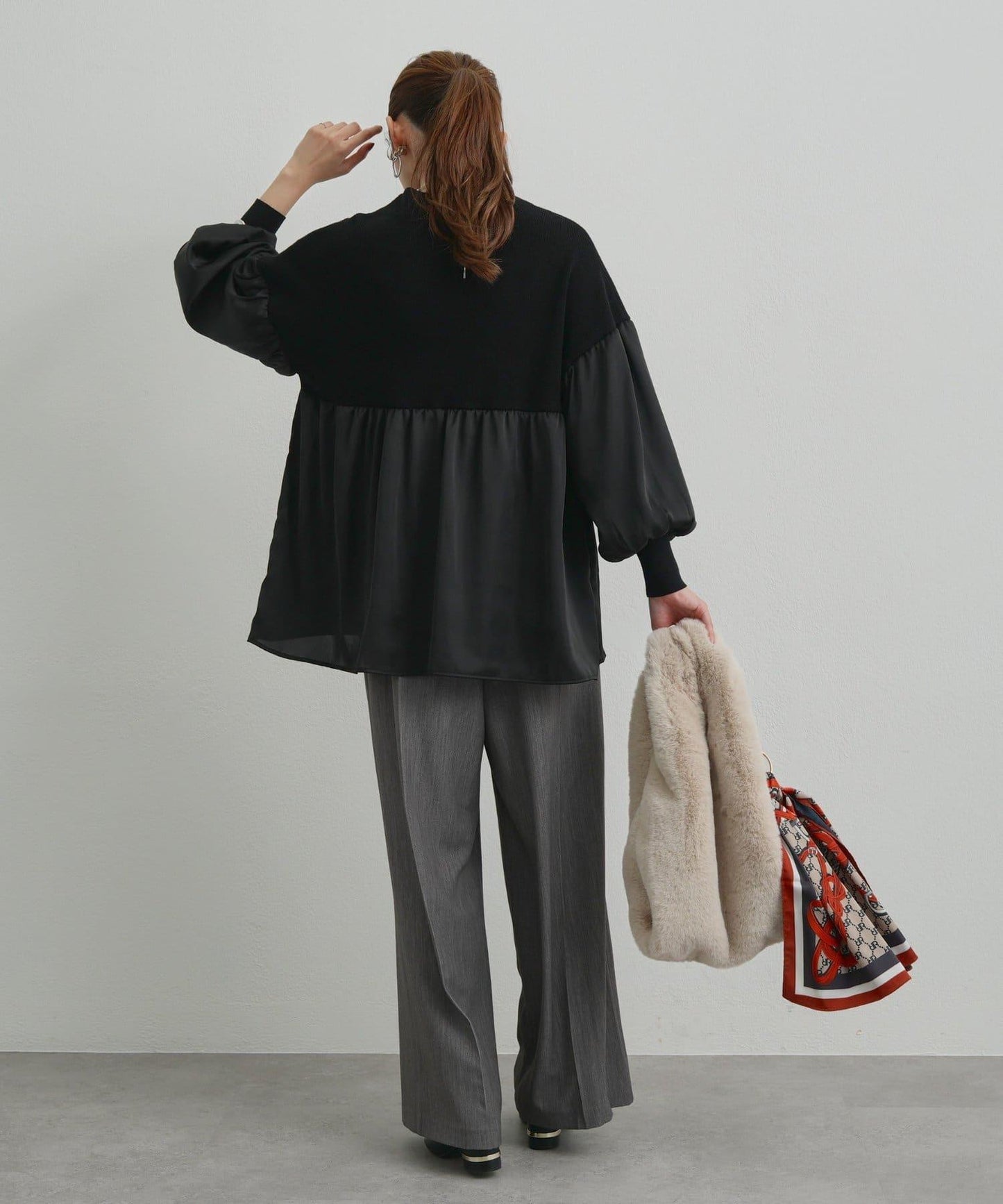 《美シルエット》T/R彈力長褲