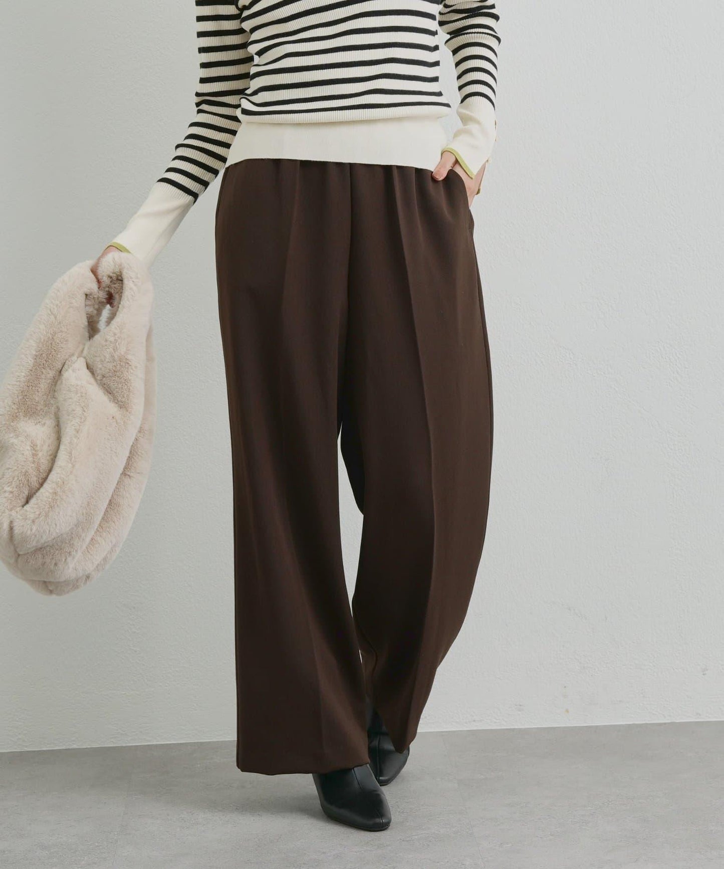 《美シルエット》T/R彈力長褲