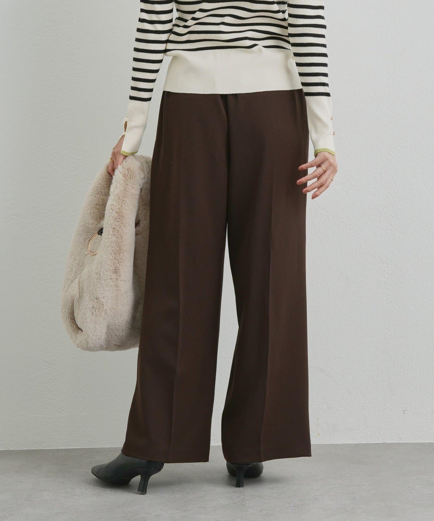 《美シルエット》T/R彈力長褲