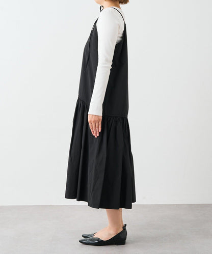 前後兩穿抽繩吊帶連衣裙