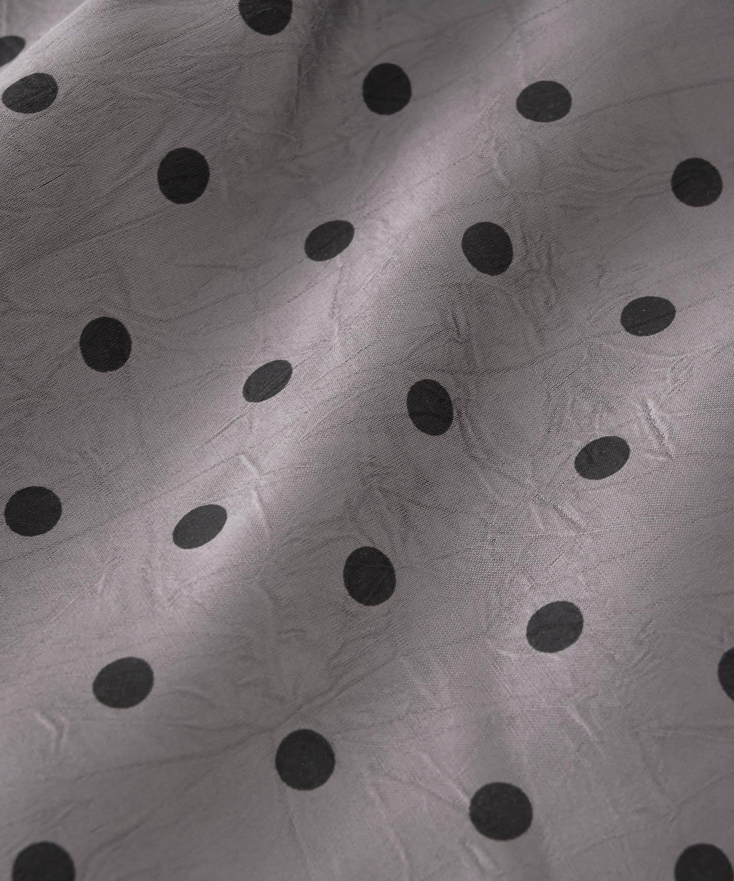 大人可愛◎波點緞面I型裙