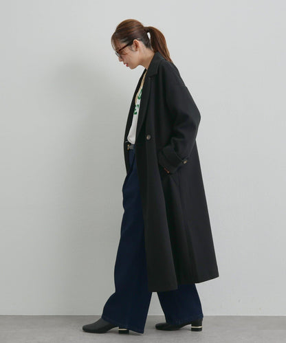 優雅成熟風格雙排扣長款大衣