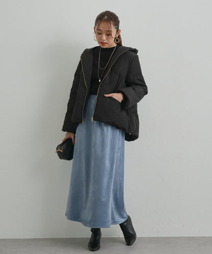 袖部毛絨拼接不規則羅紋針織衫