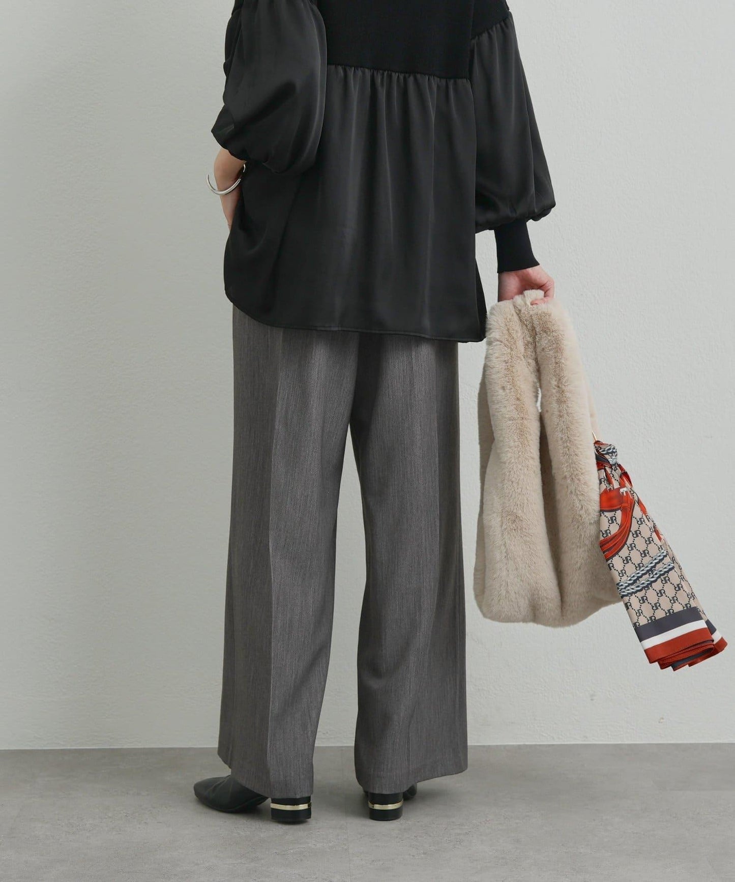 《美シルエット》T/R彈力長褲