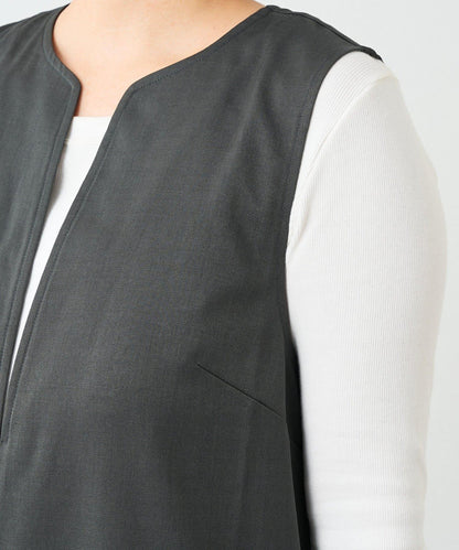 深V領長款連衣裙