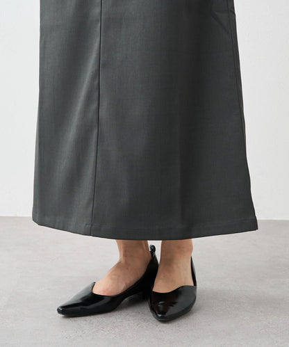 深V領長款連衣裙