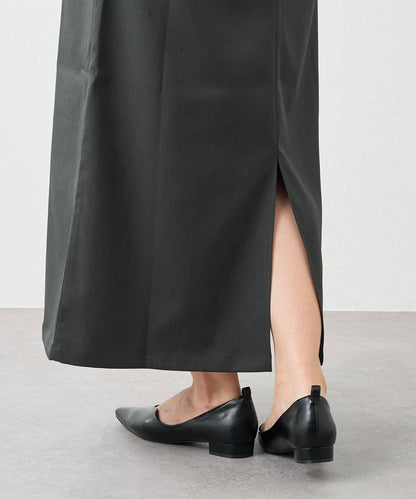 深V領長款連衣裙