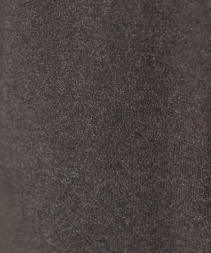 拼色下襬荷葉邊針織休閒褲