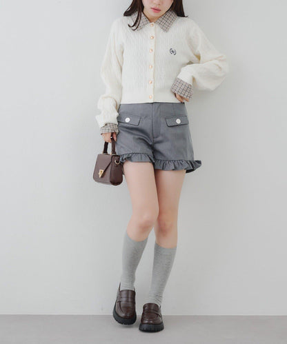 顯瘦無誤！荷葉邊短褲