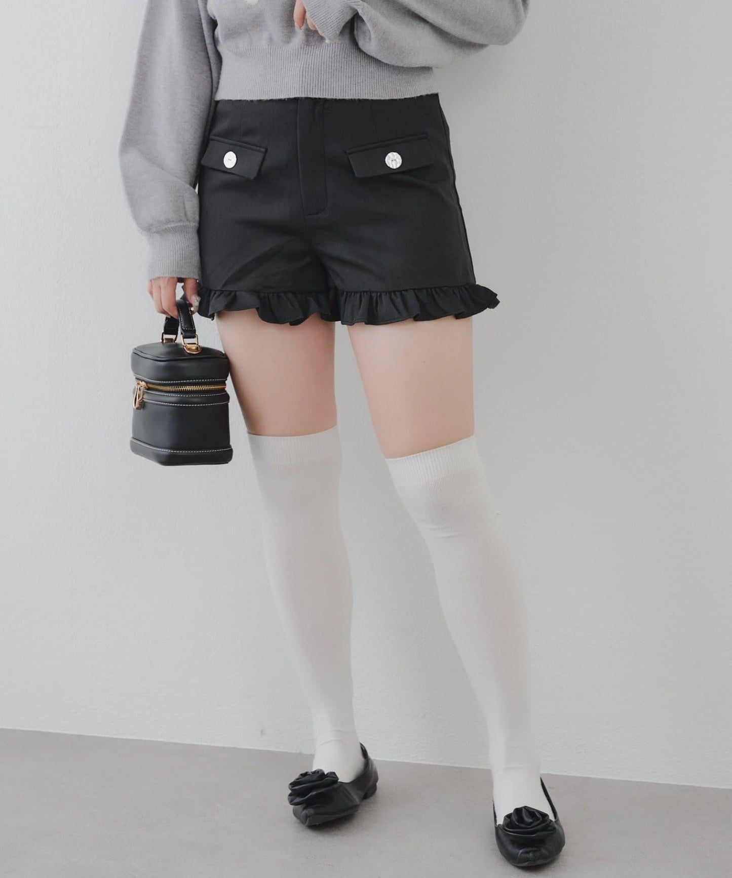 顯瘦無誤！荷葉邊短褲