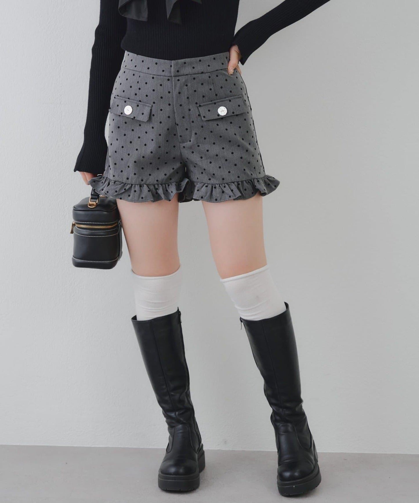 顯瘦無誤！荷葉邊短褲