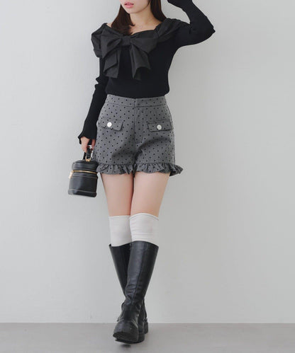 顯瘦無誤！荷葉邊短褲