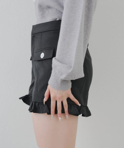 顯瘦無誤！荷葉邊短褲