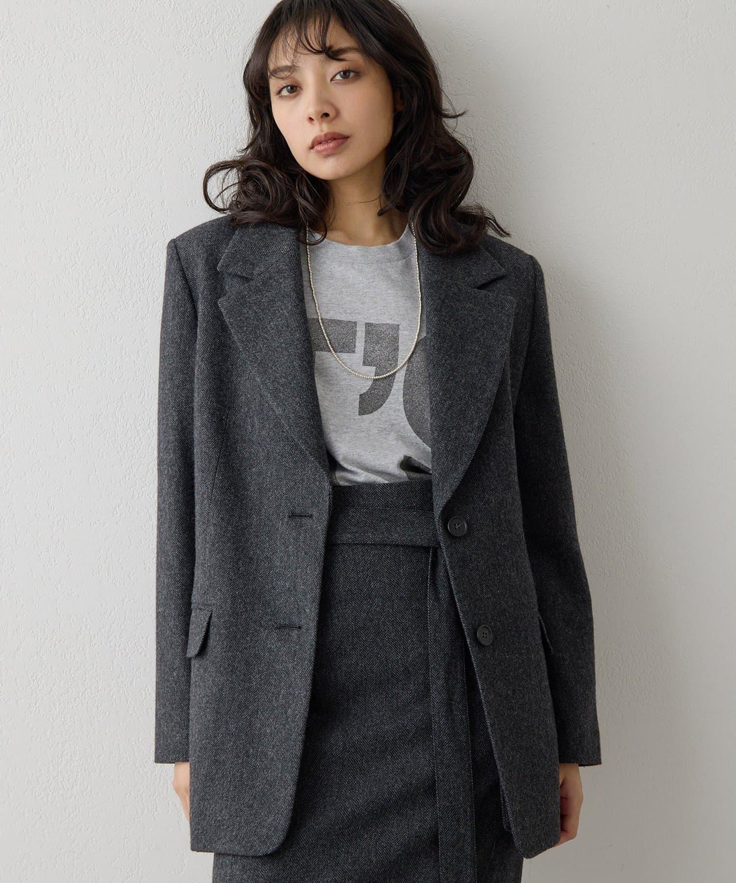 羊毛單排扣夾克