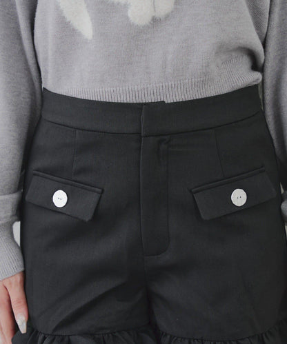 顯瘦無誤！荷葉邊短褲