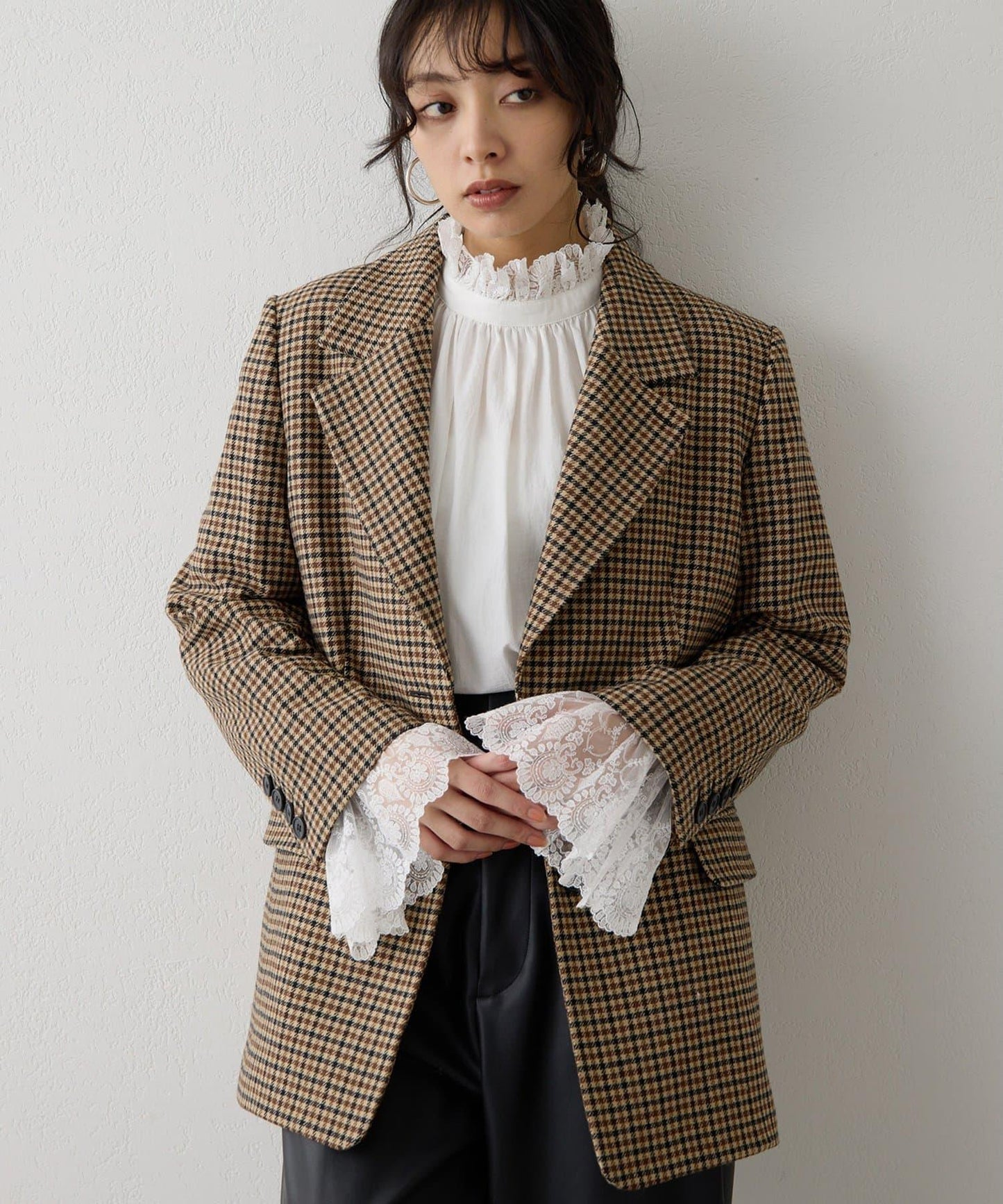 羊毛單排扣夾克